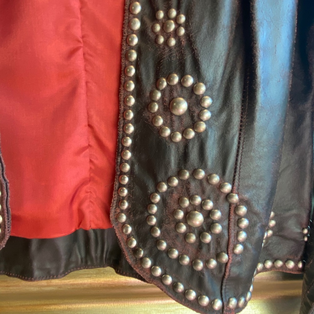 Double - D Ranch Wear Leather Jacket - Picture 3 of 5